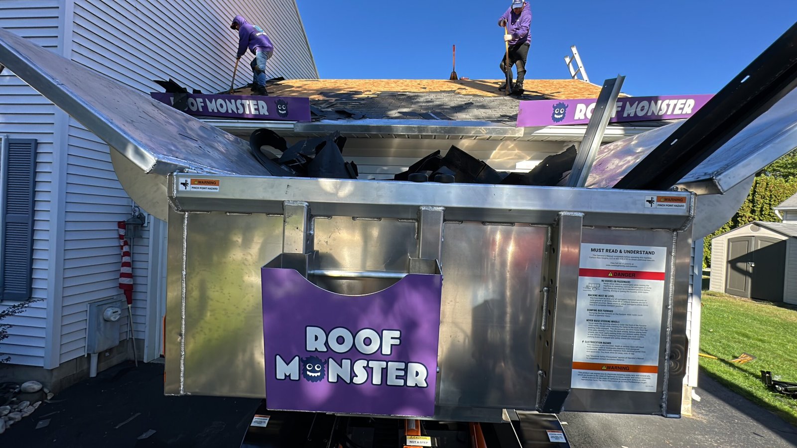 Roof Monster roof replacement project in Latham, NY