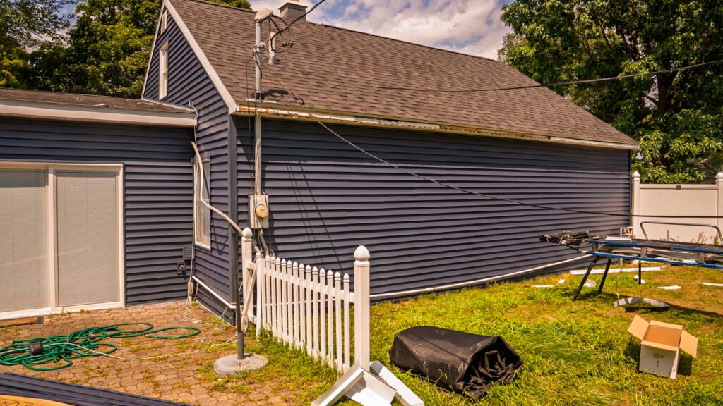 Back Elevation Siding Completed